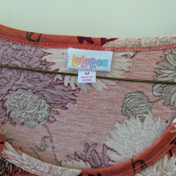 LuLaRoe Medium Nicole dress, fall floral print - Picture 2 of 6